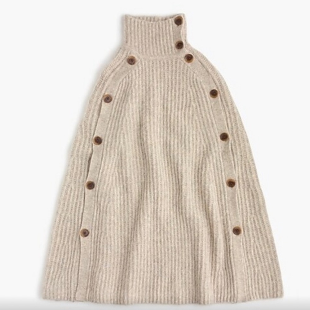 J crew convertible sweater cape L/XL